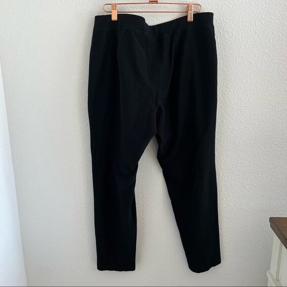 Eileen Fisher Black Business Casual Professional Office Career Pants Large - Picture 5 of 8